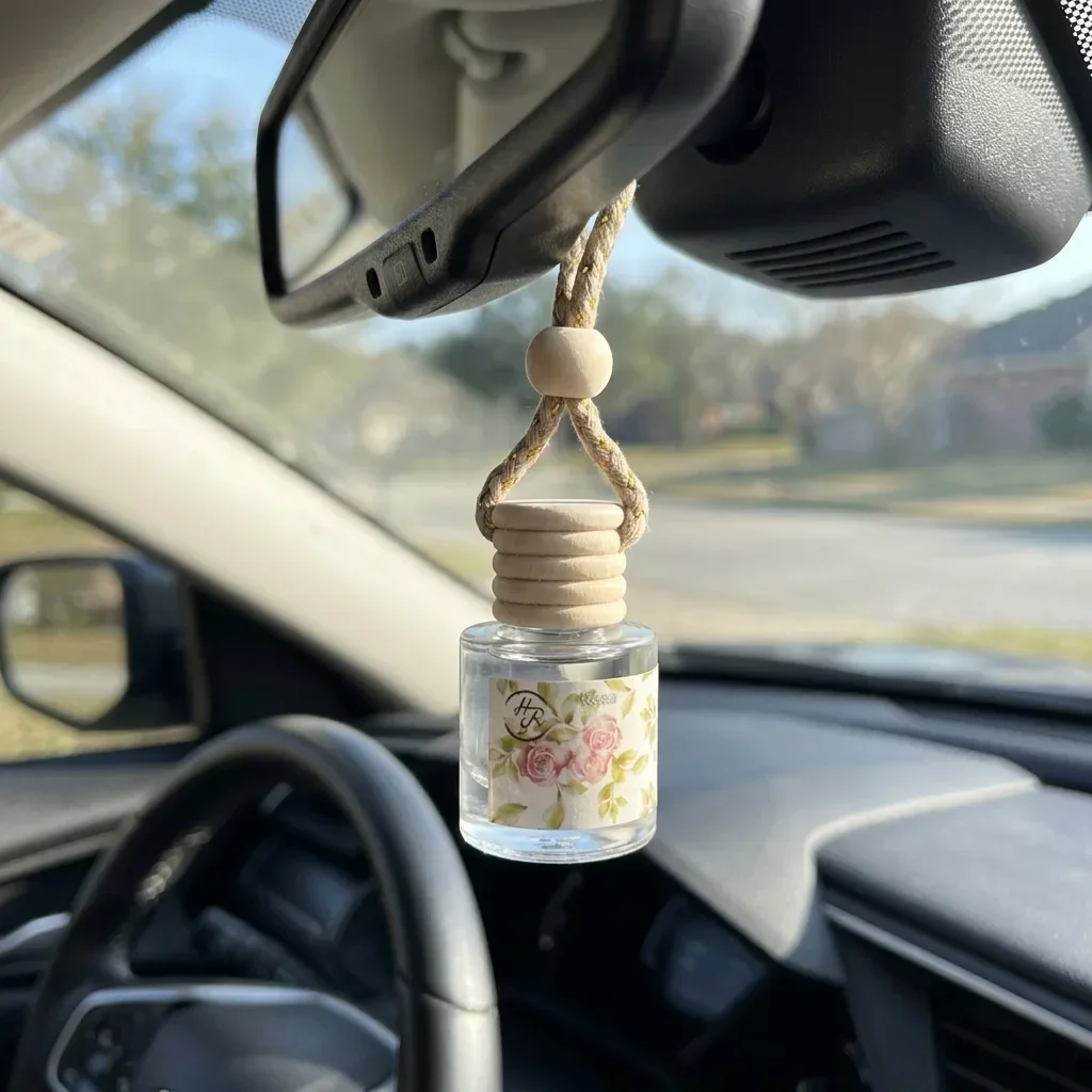Home Fragrance Options - Mini Glass Bottle Hanging Car Air