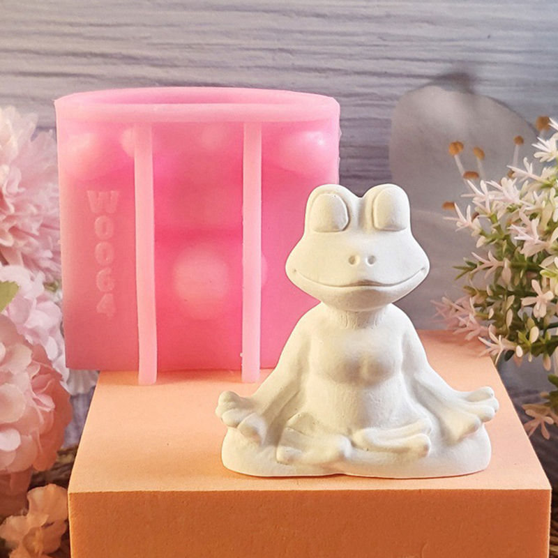 Gel Air Freshener - 1 Piece, Yoga Frog Shape Fragrance