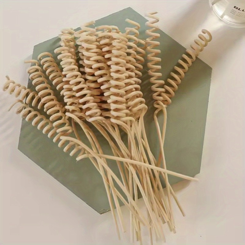 Home Fragrance Diffuser Sticks - 10Pcs Plant Curved Rattan Sticks Aromatherapy