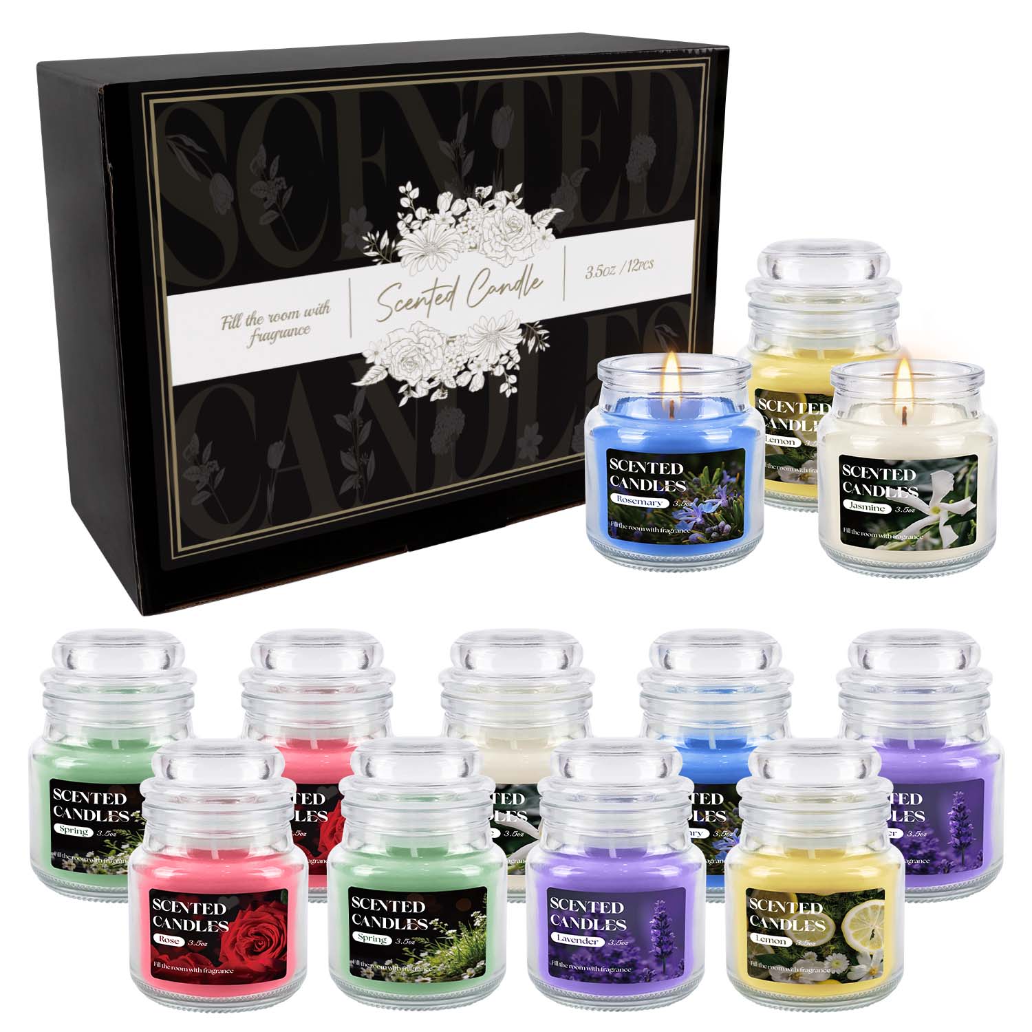Home Fragrance Options - 12 pieces of rotating bottle cap