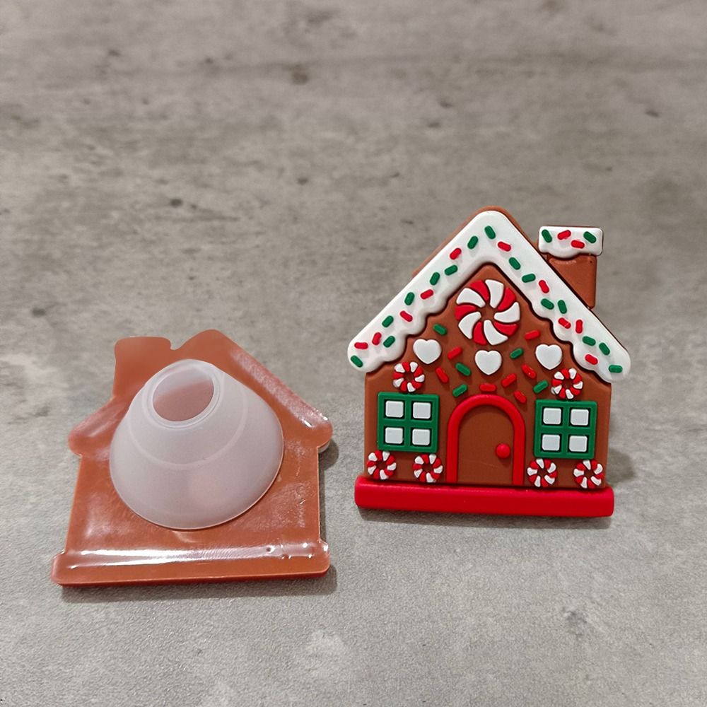 Home Fragrance Gingerbread - 1/2Pcs Gingerbread House Shape Christmas Button