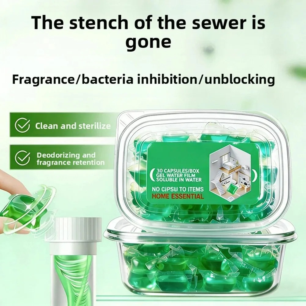30PCS Odor Removal Sewer Clean - Gel Air Freshener ulasan dan harga