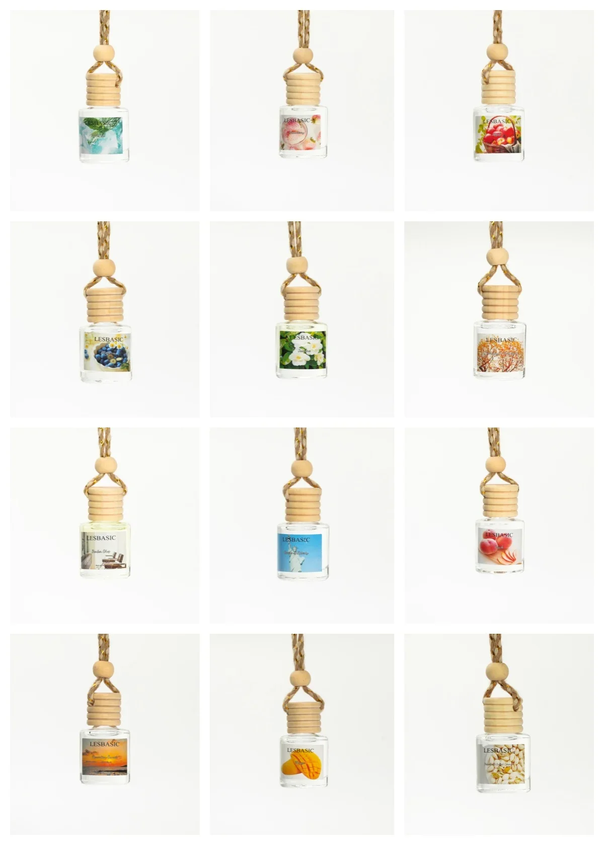 Mini Glass Bottle Hanging Car  - Home Fragrance Options ulasan dan harga
