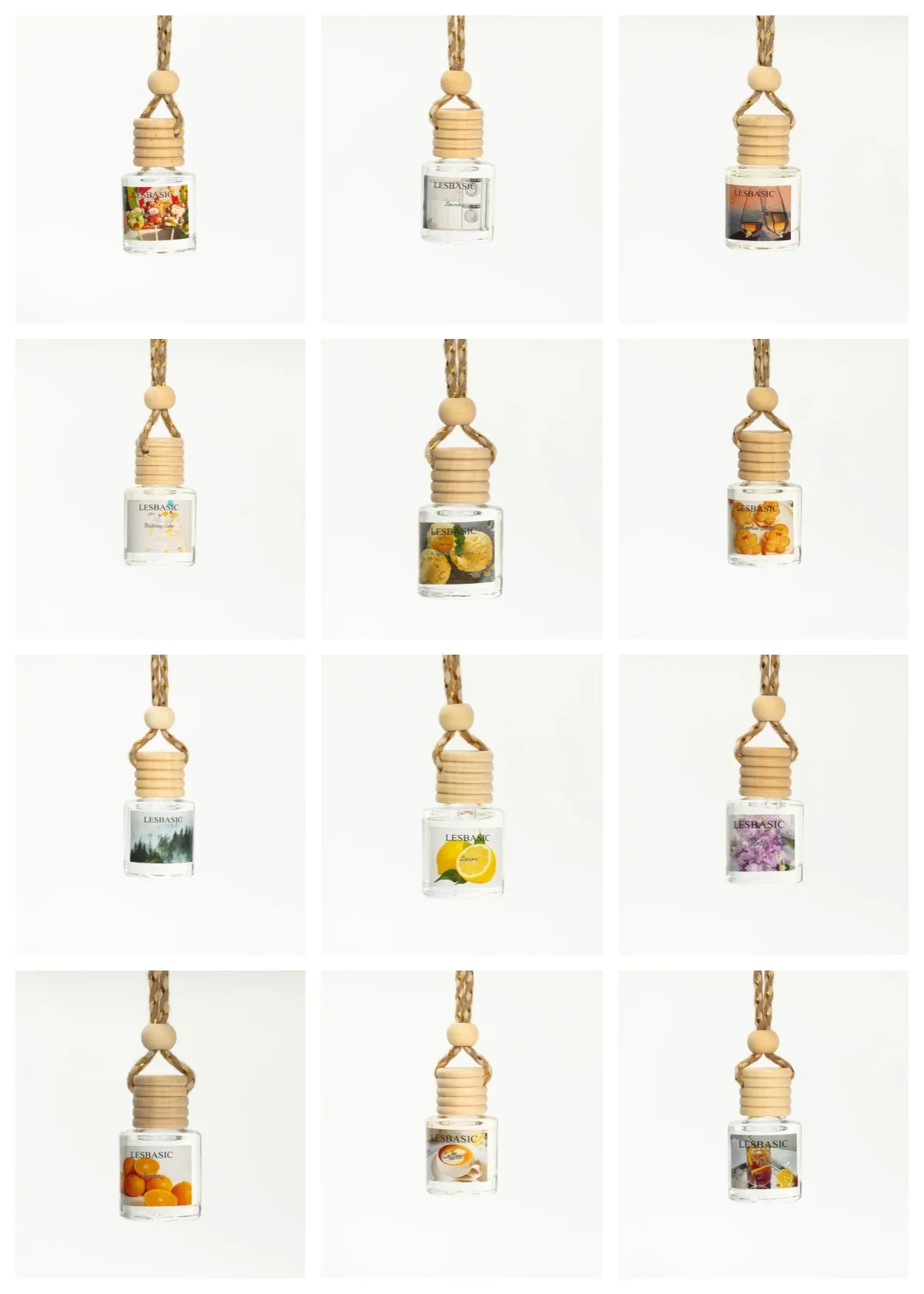 Mini Glass Bottle Hanging Car  - Home Fragrance Options ulasan dan harga