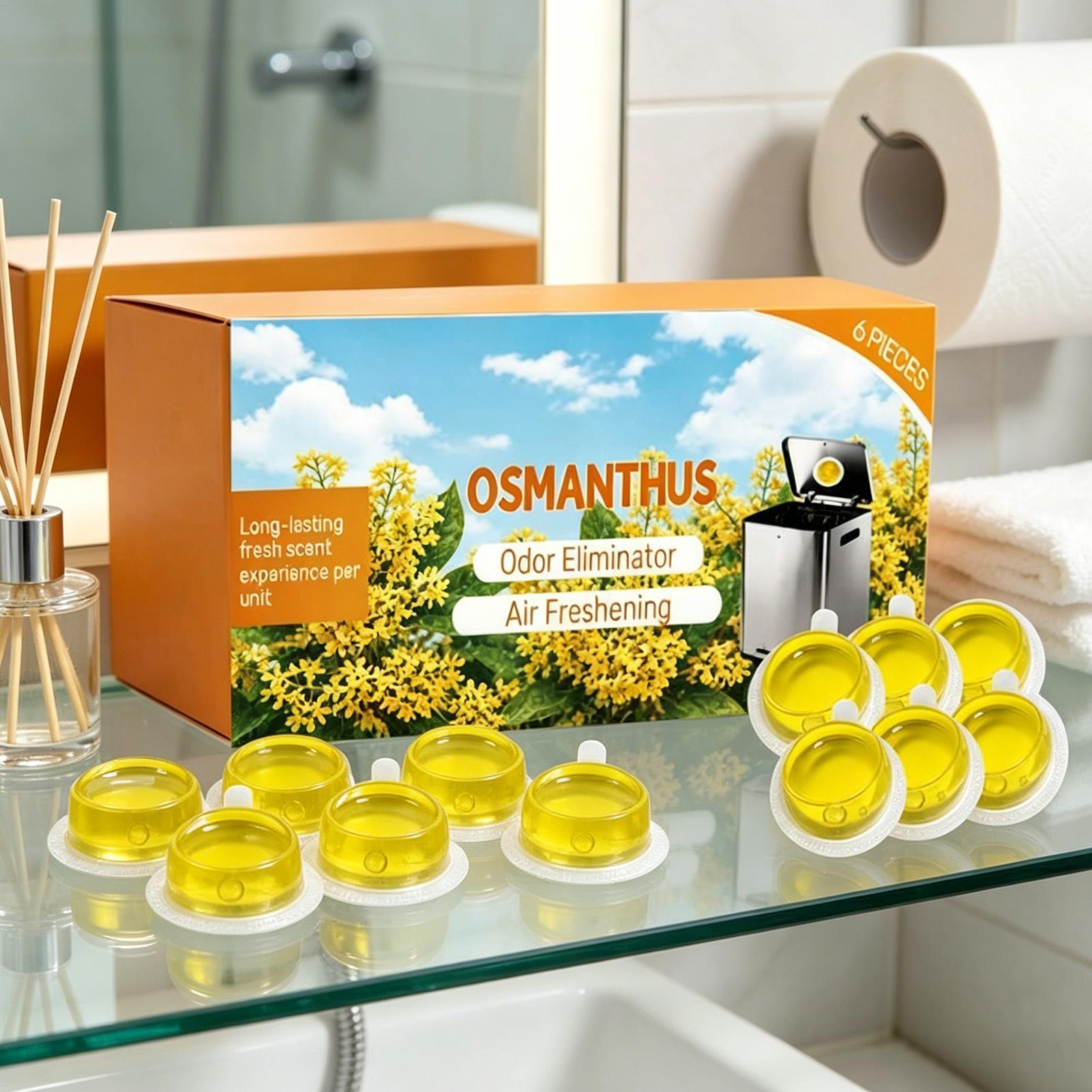 6Pcs/BOX Citrus Scent Gel Air  - Gel Air Freshener ulasan dan harga