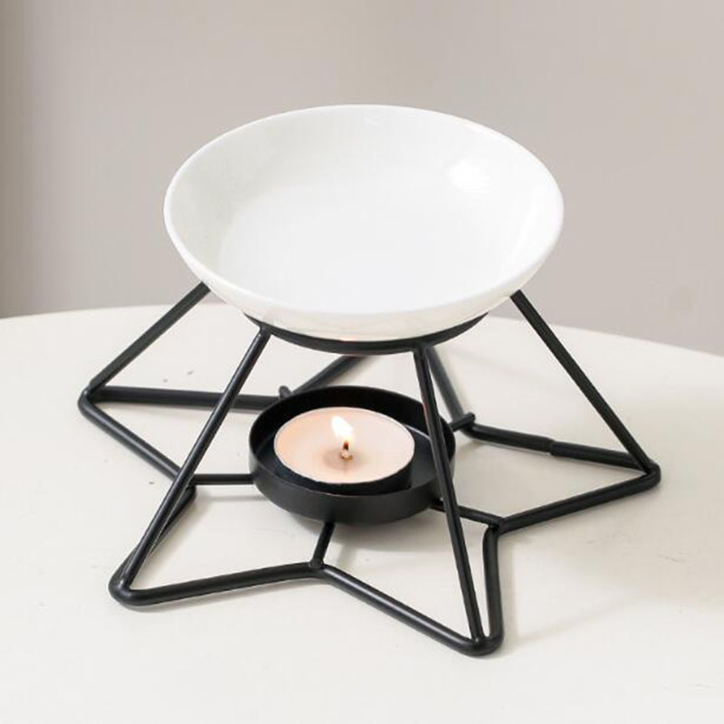 Metal Star Rack Ceramic Bowl A - Home Fragrance Oil Burner ulasan dan harga