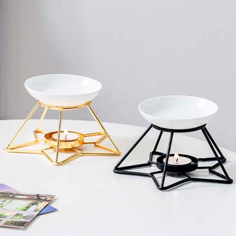 Metal Star Rack Ceramic Bowl A - Home Fragrance Oil Burner ulasan dan harga