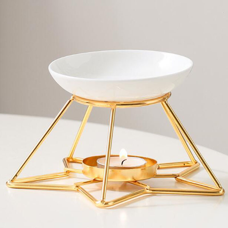 Metal Star Rack Ceramic Bowl A - Home Fragrance Oil Burner ulasan dan harga