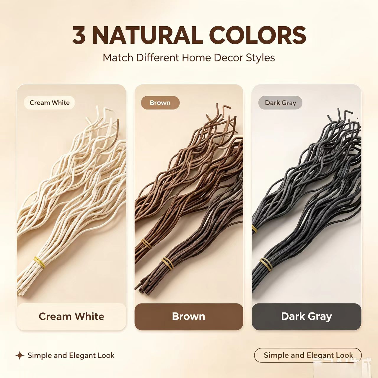 20Pcs Long Wavy Rattan Reed Di - Home Fragrance Diffuser Sticks ulasan dan harga