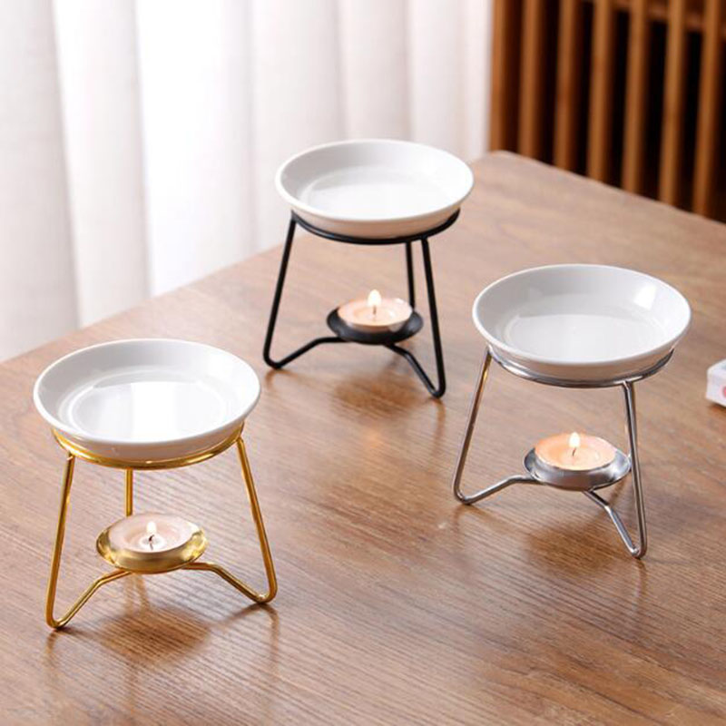 Creative Metal Rack Ceramic Bo - Home Fragrance Oil Burner ulasan dan harga