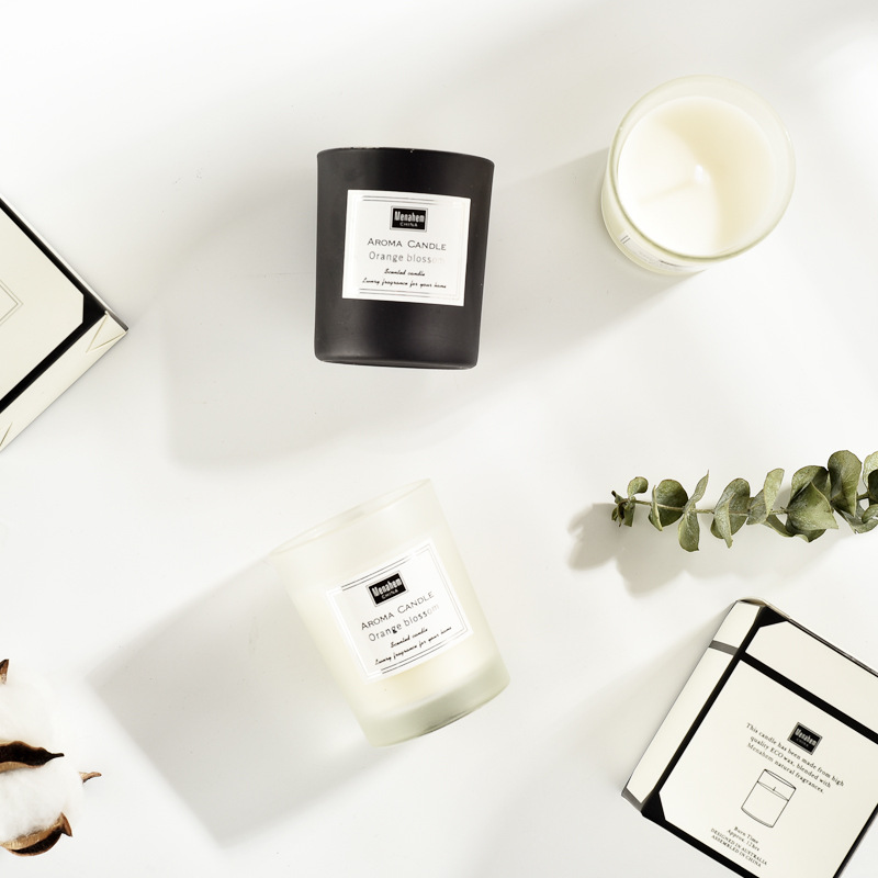 3-Color Glass Jar Scented Cand - Home Fragrance Options ulasan dan harga