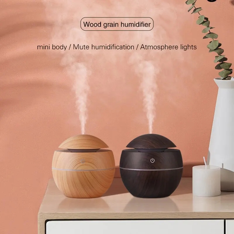 Home Wood Grain Air Humidifier - Home Fragrance Mist ulasan dan harga