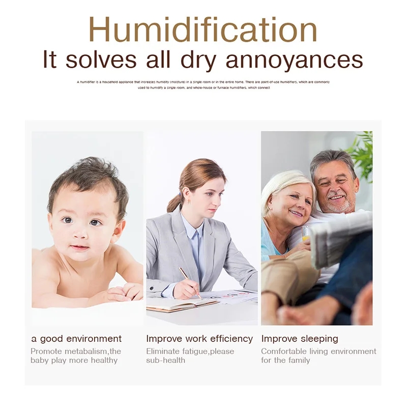 Home Wood Grain Air Humidifier - Home Fragrance Mist ulasan dan harga