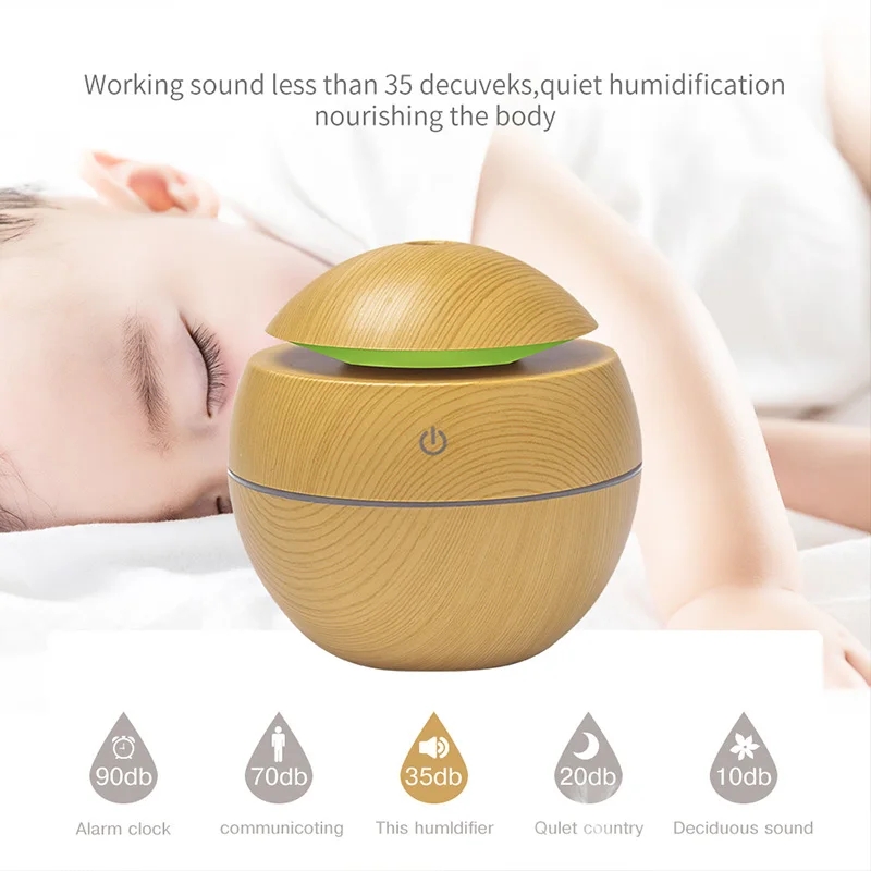 Home Wood Grain Air Humidifier - Home Fragrance Mist ulasan dan harga