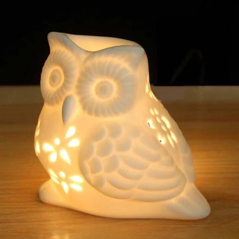 Porcelain Hollow Owl Aromather - Home Fragrance Oil Burner ulasan dan harga