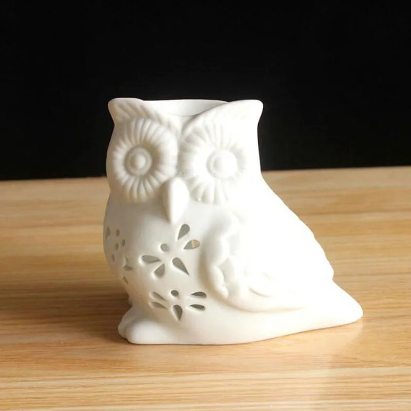 Porcelain Hollow Owl Aromather - Home Fragrance Oil Burner ulasan dan harga