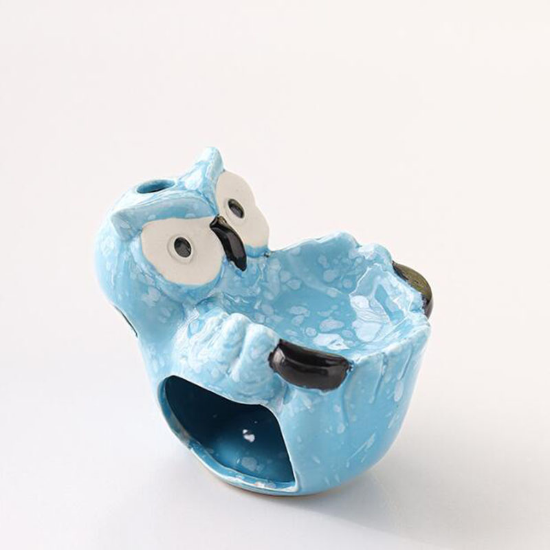 Ceramic Hollow Owl Aromatherap - Home Fragrance Oil Burner ulasan dan harga