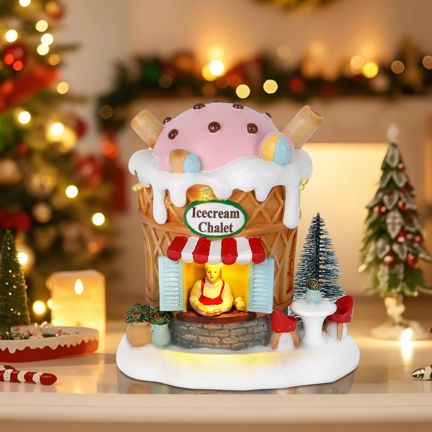 Light up Gingerbread Village H - Home Fragrance Gingerbread ulasan dan harga