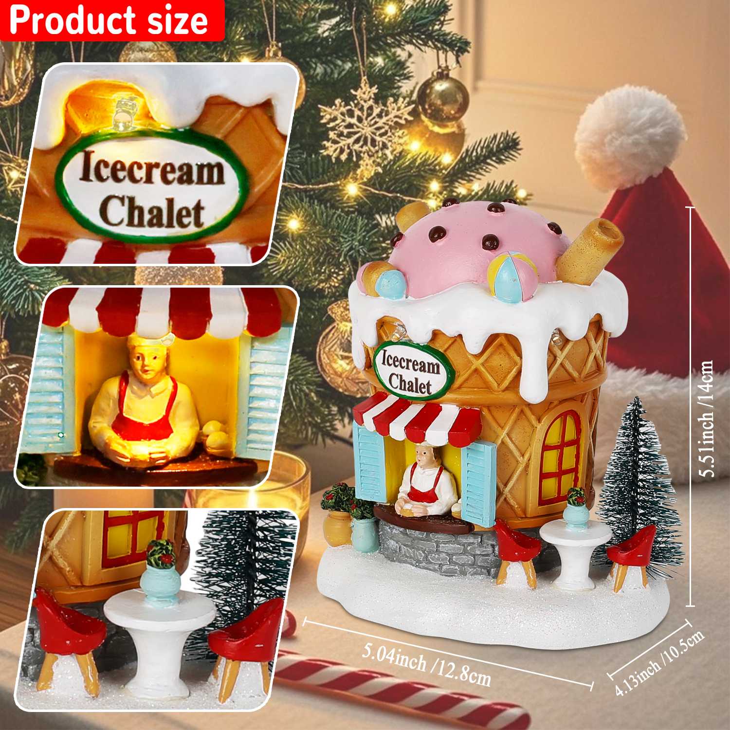 Light up Gingerbread Village H - Home Fragrance Gingerbread ulasan dan harga