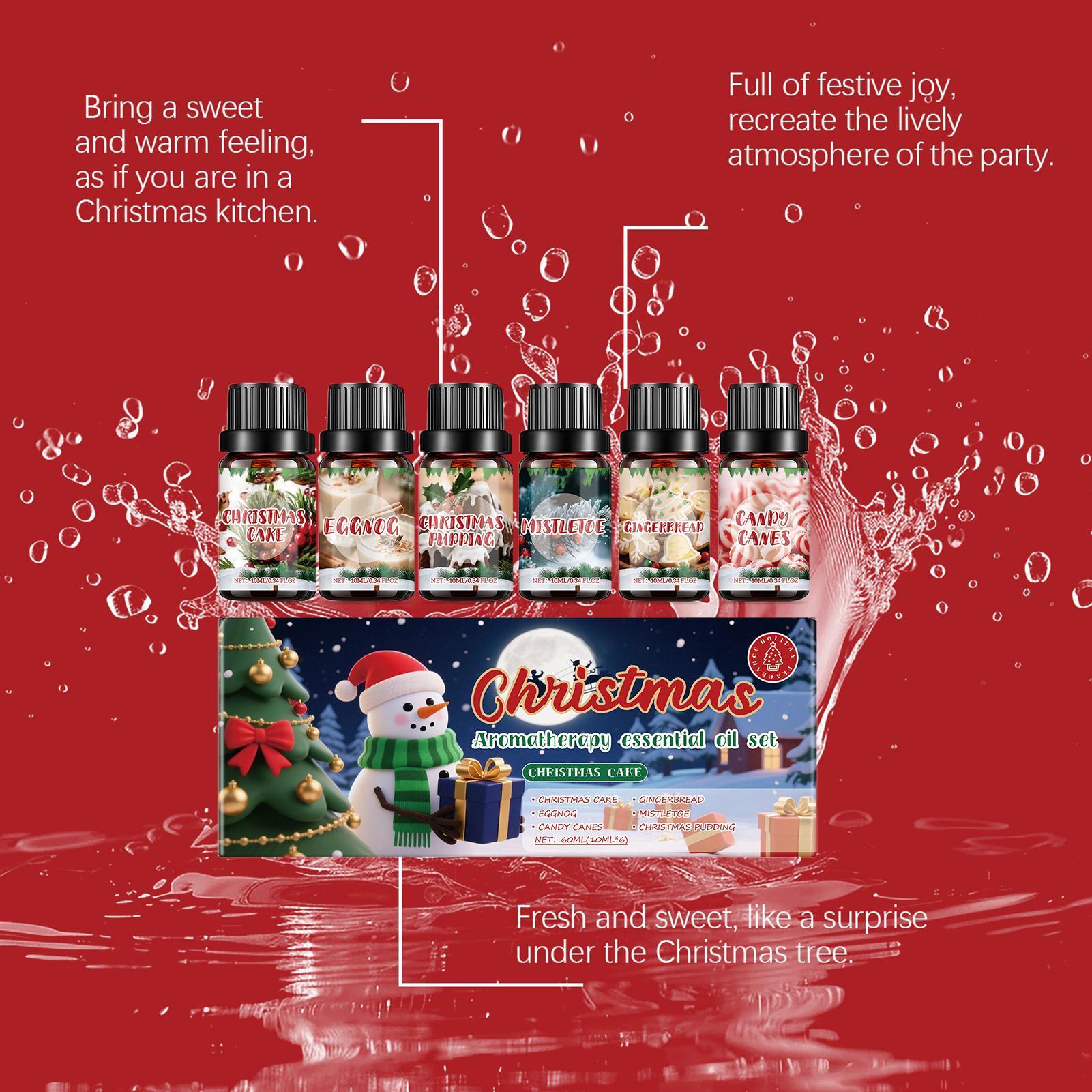 6 Pcs Christmas Fragrance Oils - Xmas Home Fragrance ulasan dan harga