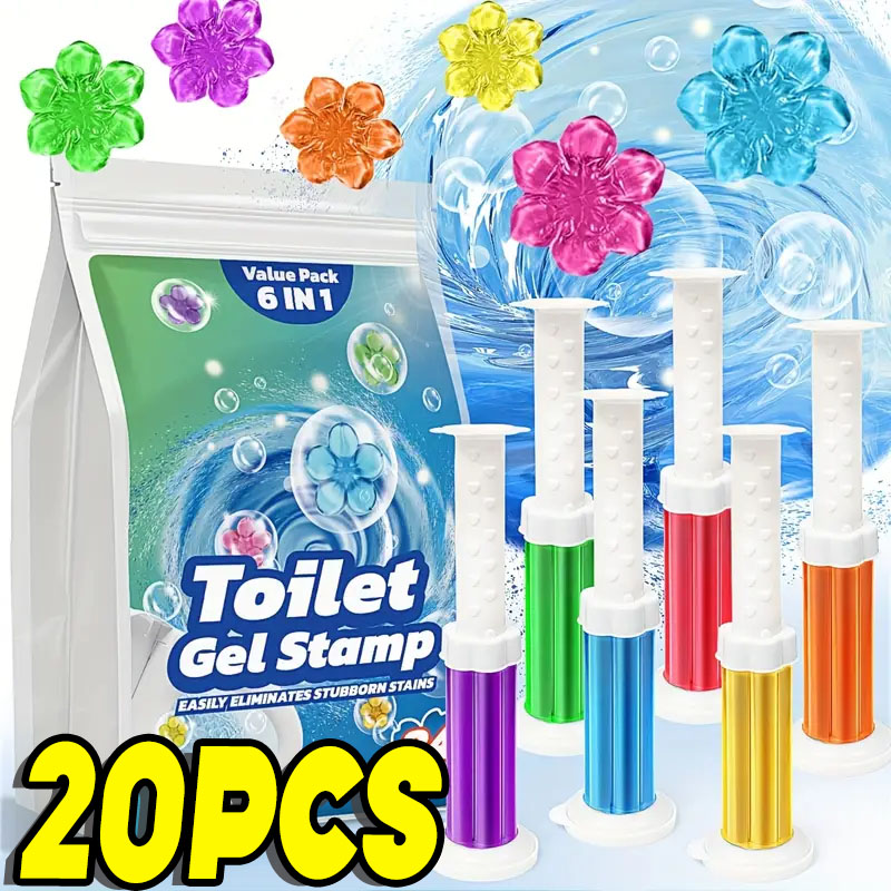1/20pcs Flower Toilet Cleaner  - Gel Air Freshener ulasan dan harga