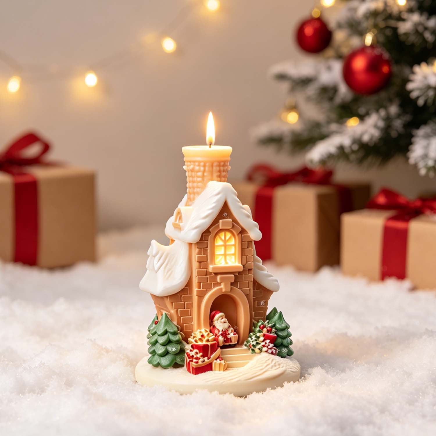 3D Santa Christmas Snow House  - Home Fragrance Gingerbread ulasan dan harga