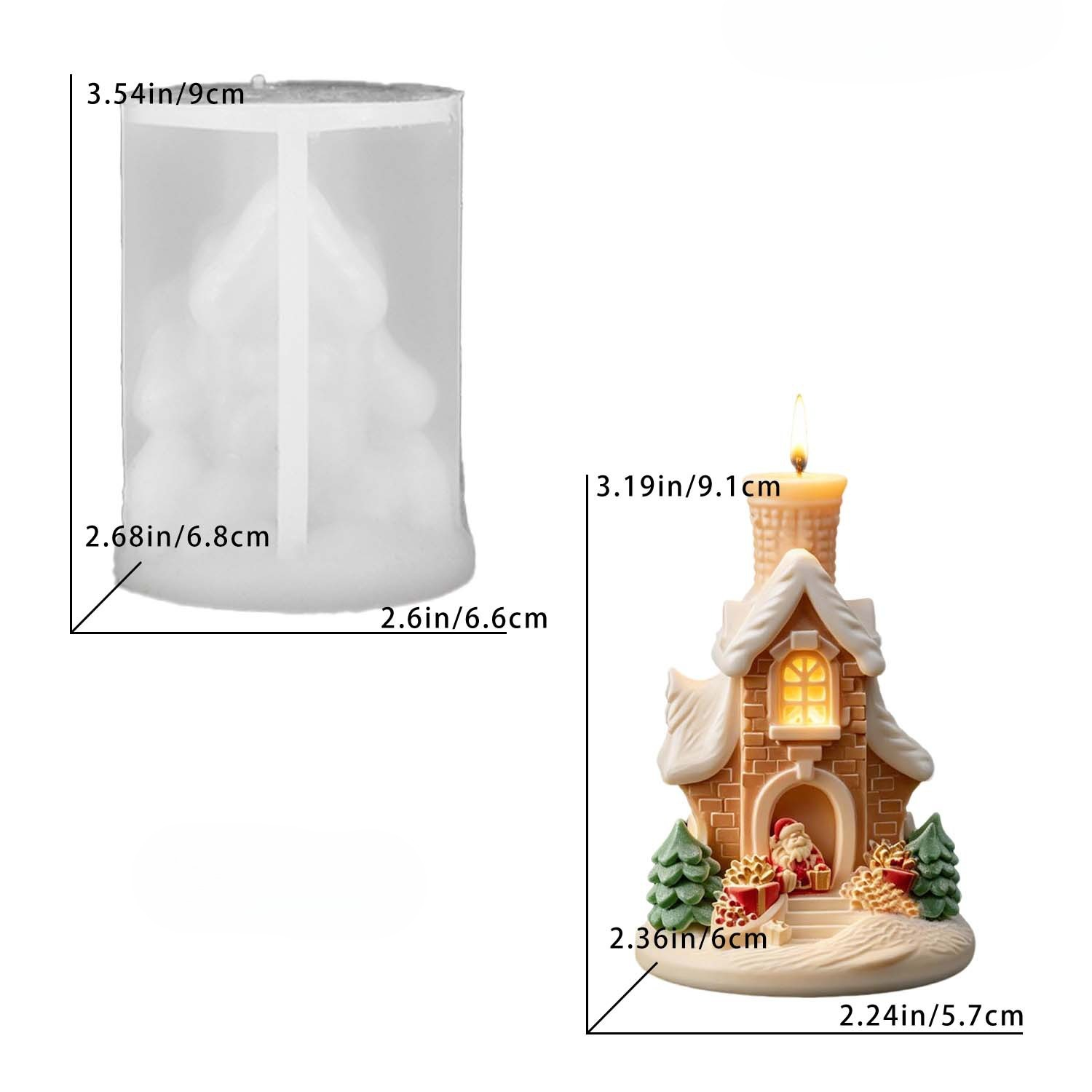 3D Santa Christmas Snow House  - Home Fragrance Gingerbread ulasan dan harga
